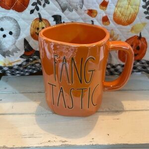 Rae Dunn Fangtastic Orange Mug